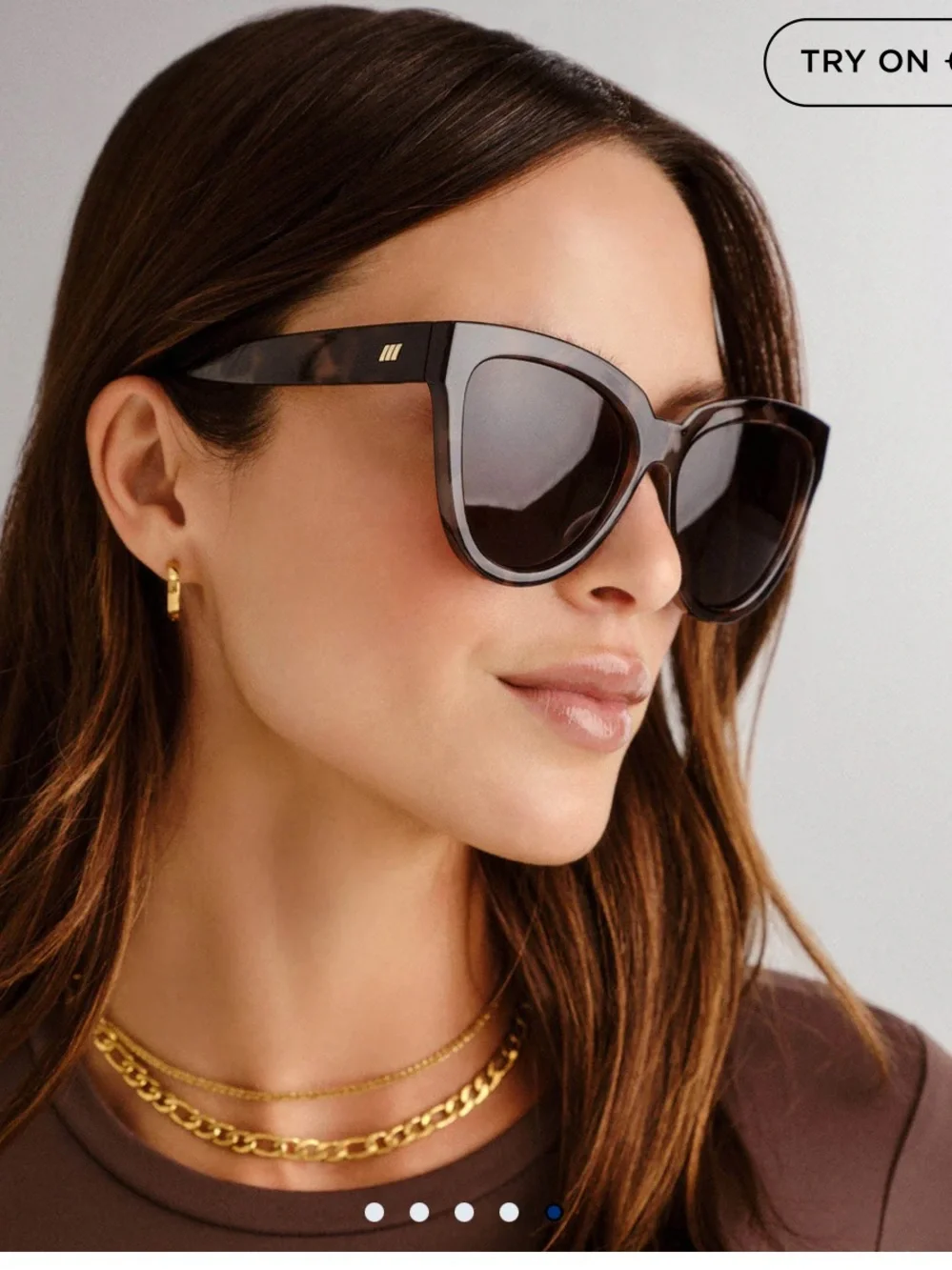 Le Specs Liar Liar  Volcanic Tort Cat-Eye Sunglasses - Brown Tortoise